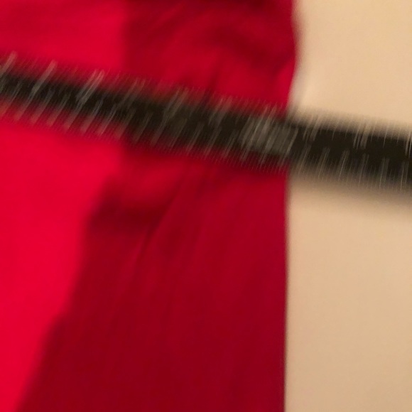 Newport News  large lipstick red strapless maxi dress , cover up with stetch - Picture 4 of 7